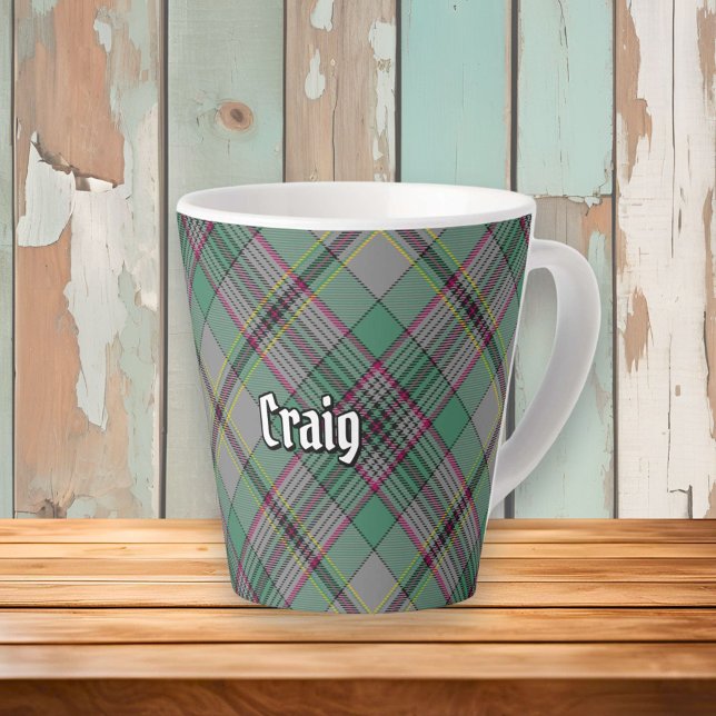 Clan Craig Tartan Latte Mug (Créateur téléchargé)