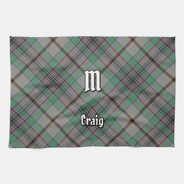 Clan Craig Tartan Serviette de cuisine (Horizontal)
