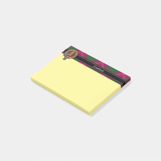 Clan Crawford Crest Post-it Notes (Incliné)