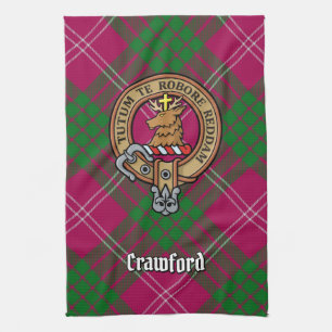 Clan Crawford Crest Serviette de cuisine