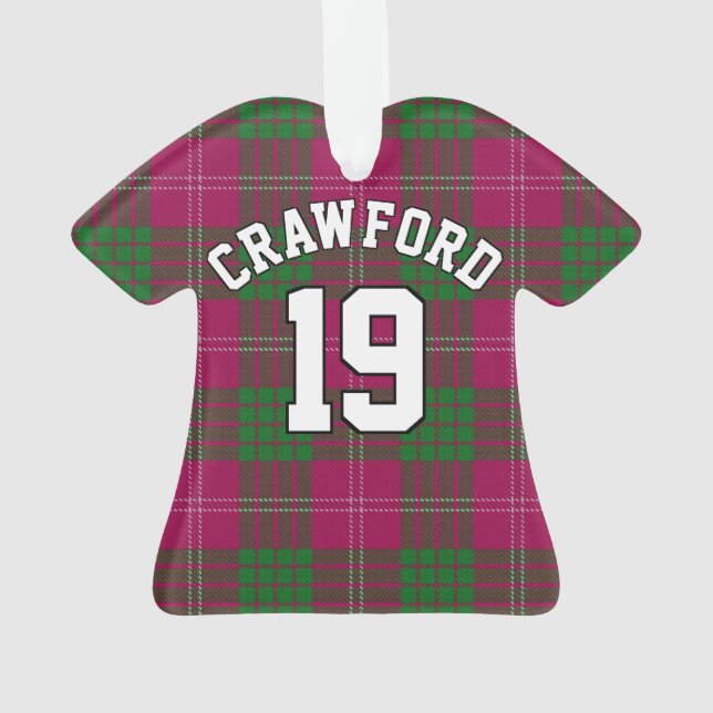 Clan Crawford Tartan Christmas Jersey (dos)