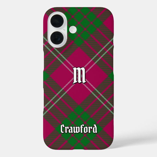 Clan Crawford Tartan Coque-Mate coque iphone (Verso)