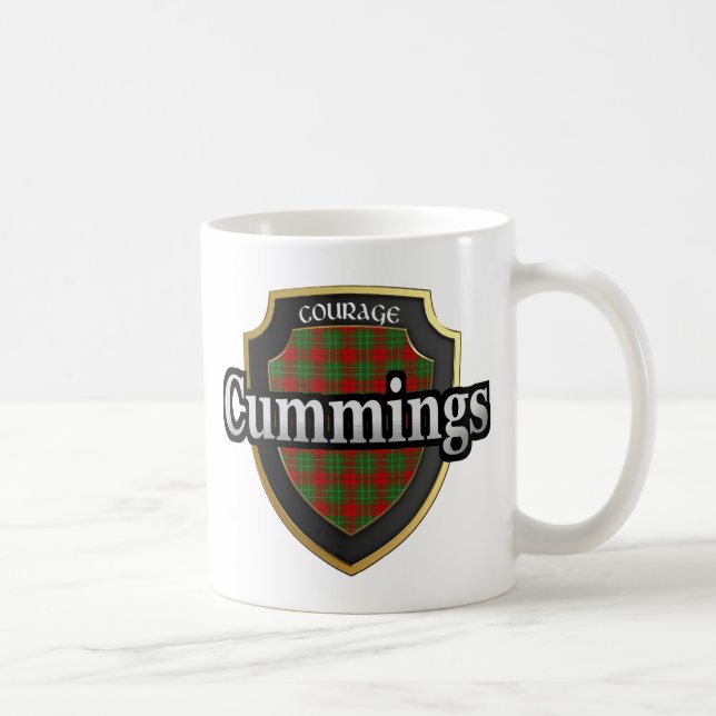 Clan Cummings Scottish Dynasty Tartan Mugs Cups (Droite)