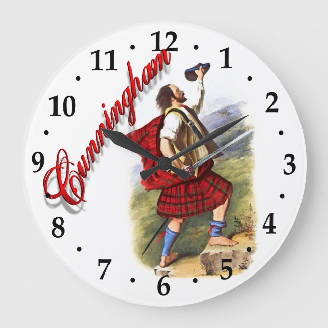 Clan Cunningham Horloge Rêve Écossais (Recto)