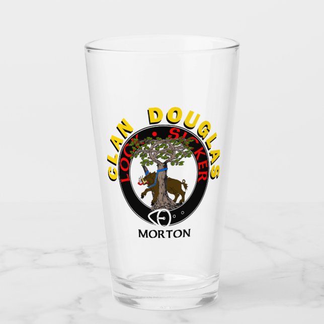 Clan Douglas "LOCK SICKER" Tumbler en verre de 16o (Devant)