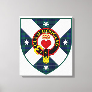 Clan Douglas Shield sur toile