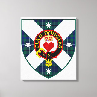 Clan Douglas Shield sur toile
