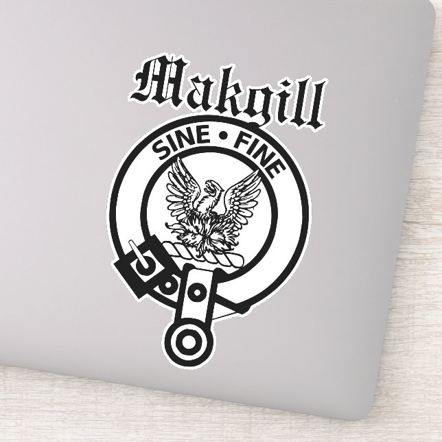 Clan écossais Makgill Crest Badge Grand Sticker (Détail)