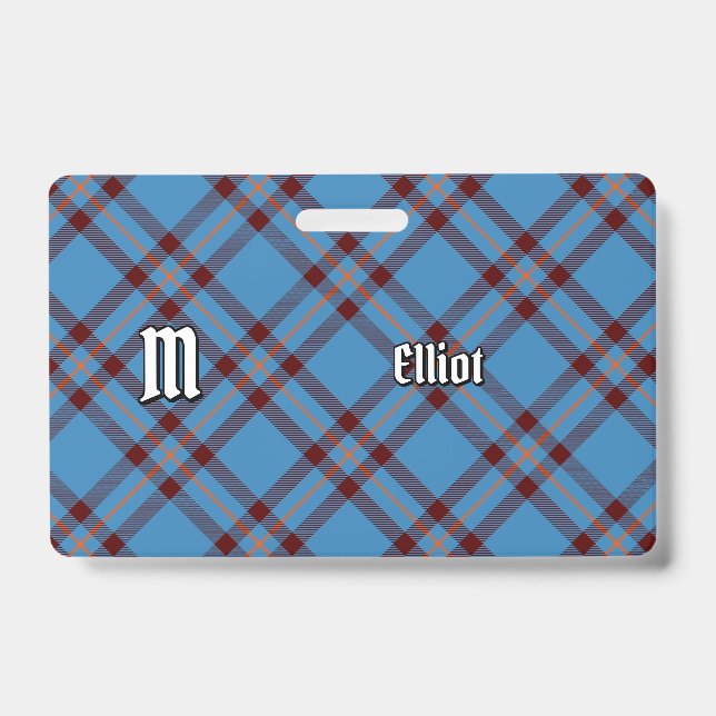 Clan Elliot Ancien Badge Tartan (Avant)