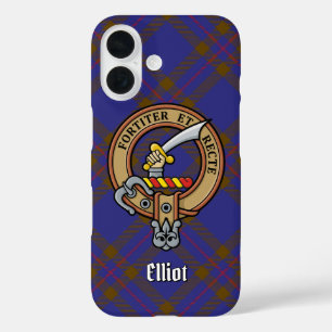 Clan Elliot Crest sur le coque iphone Tartan moder