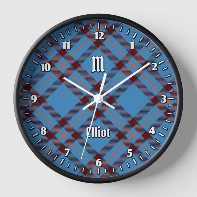 Clan Elliot Grande Horloge Tartan Ancien (Recto)