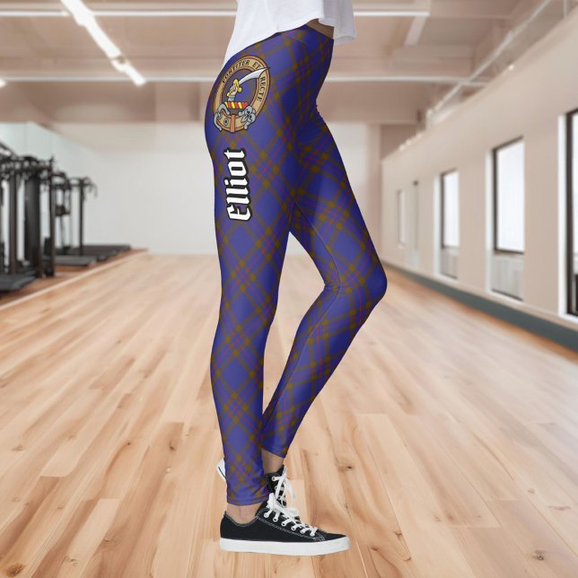 Clan Elliot Leggings Tartan Modernes (Créateur téléchargé)
