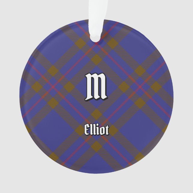 Clan Elliot Ornement Tartan Moderne (devant)