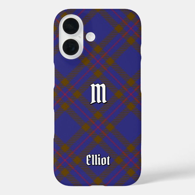 Clan Elliot Tartan moderne Coque-Mate coque iphone (Verso)