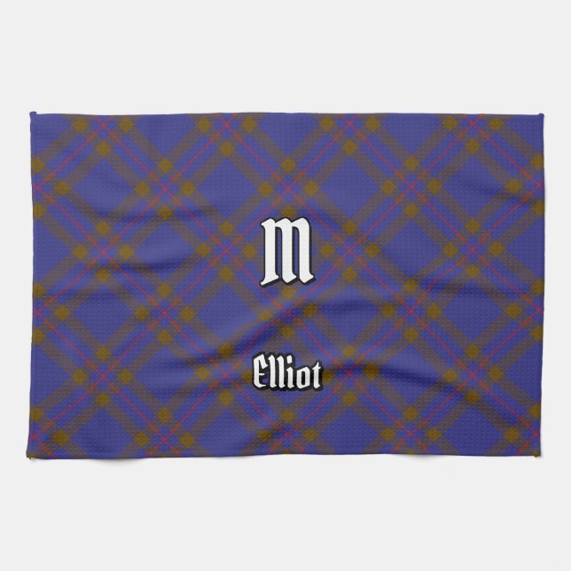 Clan Elliot Tartan moderne Serviette de cuisine (Horizontal)