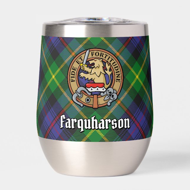Clan Farquharson Crest sur Tartan (Avant)