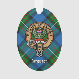 Clan Ferguson Crest sur l'ornement du Tartan