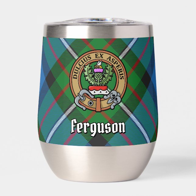 Clan Ferguson Crest sur Tartan (Avant)