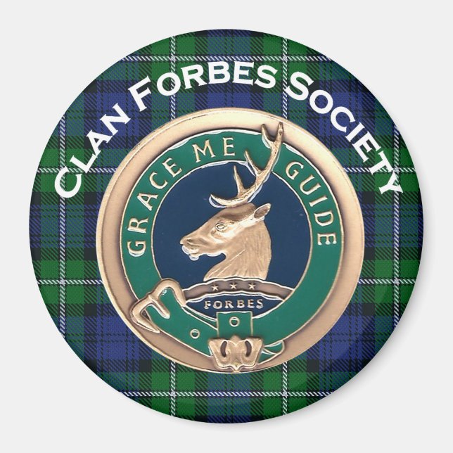 Clan Forbes Society Magnet 3" (Devant)