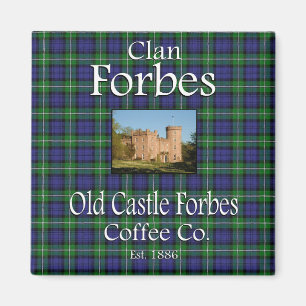 Clan Forbes Vieux Château Forbes Coffee Co. Magnet