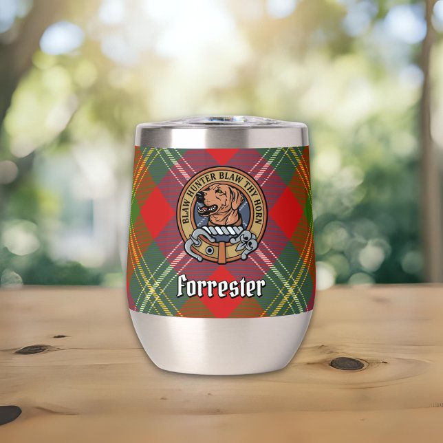 Clan Forrester Crest sur Tartan (Créateur téléchargé)