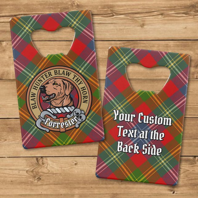 Clan Forrester Crest sur Tartan (Créateur téléchargé)