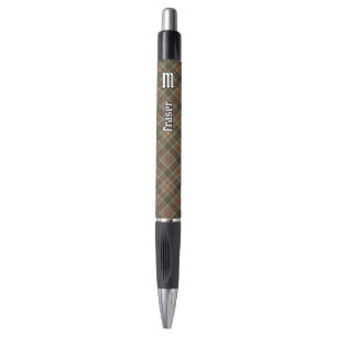 Clan Fraser Chasse Stylo Tartan Patiné