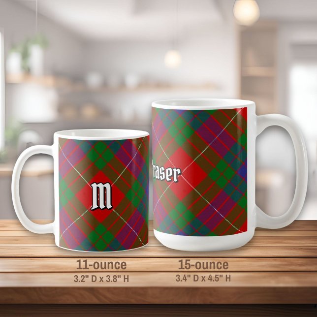 Clan Fraser Tartan Coffee Mug (Créateur téléchargé)