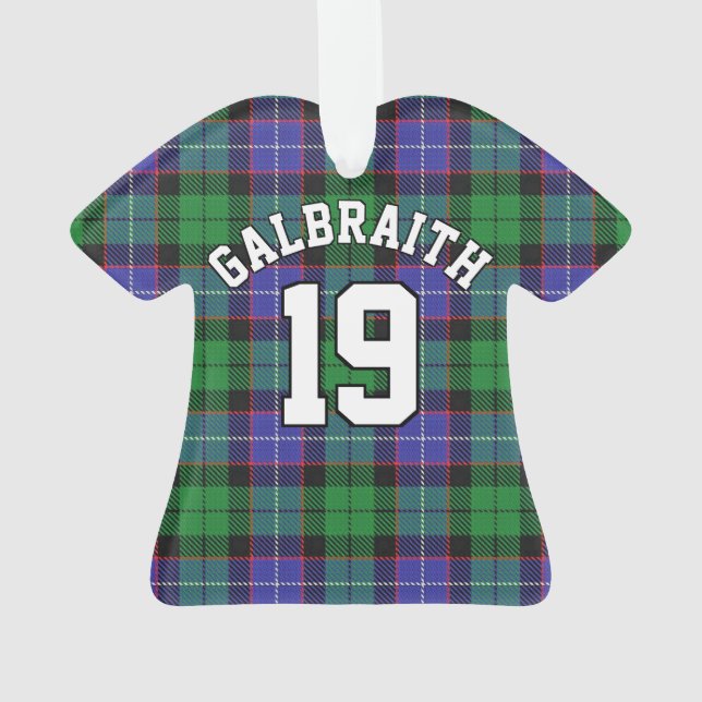 Clan Galbraith Tartan Christmas Jersey (dos)
