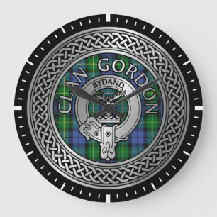 Clan Gordon Crest & Tartan Knot Grande horloge