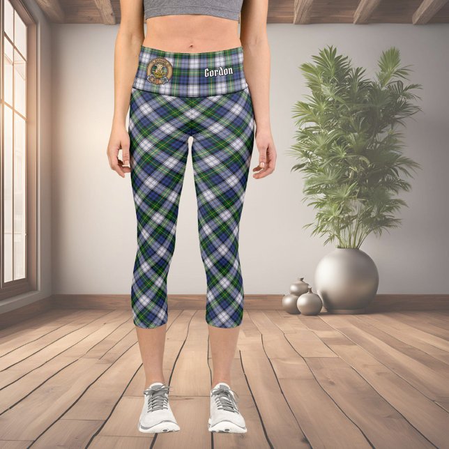 Clan Gordon habille Tartan Capri Leggings (Créateur téléchargé)