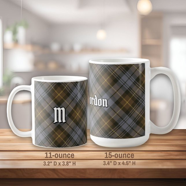 Clan Gordon Patiné Tartan Coffee Mug (Créateur téléchargé)