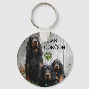 CLAN GORDON, Porte-clés Setter Gordon