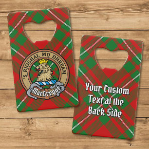Clan Gregor Crest sur Tartan