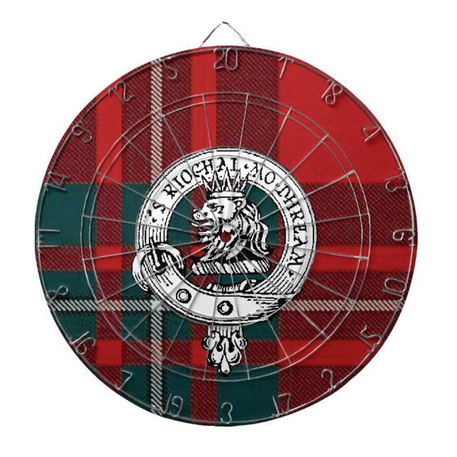 Clan Gregor/tartan de Cible de flechettes insigne (Devant)