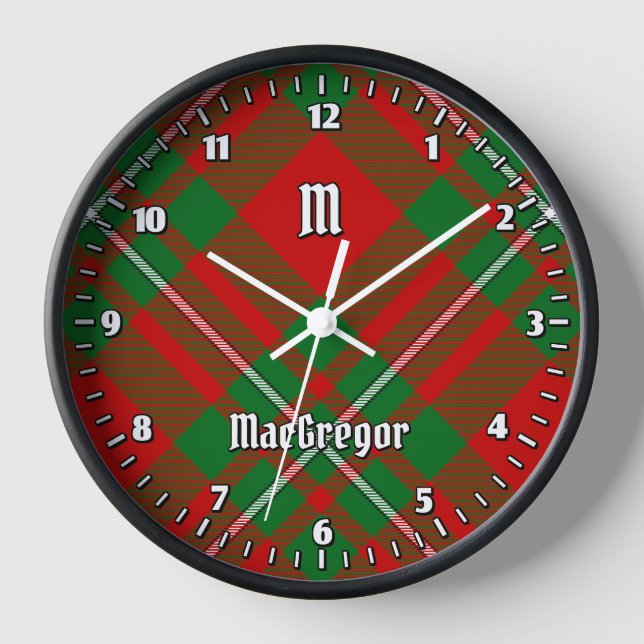 Clan Gregor Tartan Grande Horloge (Recto)