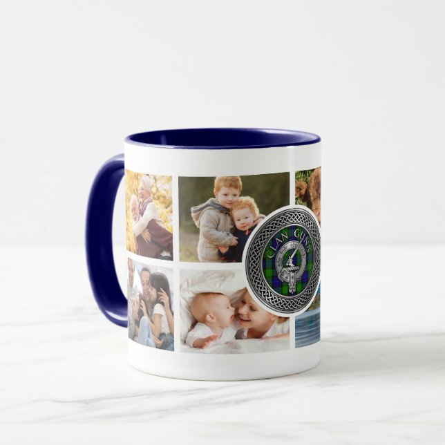 Clan Gunn Mug familial personnalisé (Devant gauche)