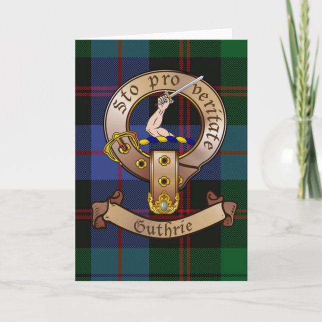 Clan Guthrie Cartes pour notes (Devant)