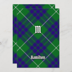 Clan Hamilton Chasse Tartan Invitation
