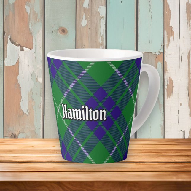 Clan Hamilton Chasse Tartan Latte Mug (Créateur téléchargé)