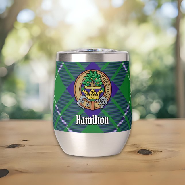 Clan Hamilton Crest sur la chasse Tartan (Créateur téléchargé)