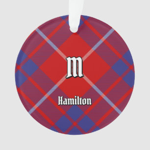 Clan Hamilton Red Tartan Orament