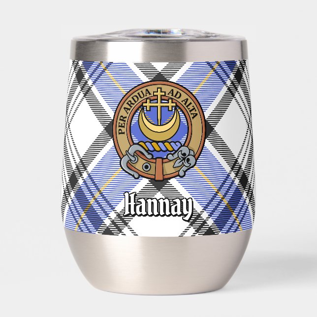 Clan Hannay Crest sur Tartan (Avant)