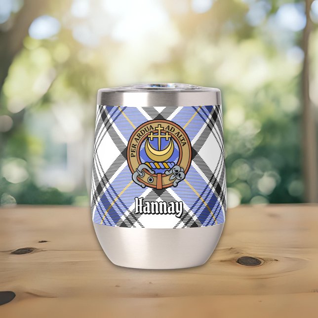 Clan Hannay Crest sur Tartan (Créateur téléchargé)