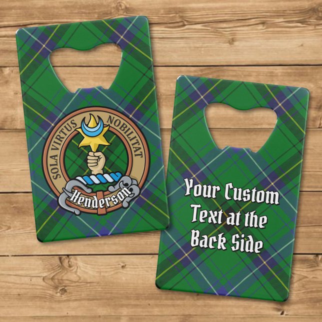 Clan Henderson Crest sur Tartan (Créateur téléchargé)