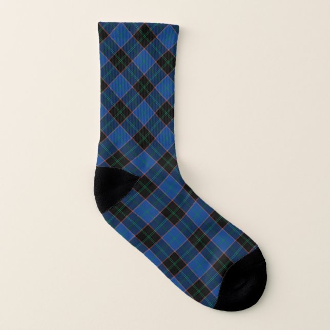 Clan Hume Tartan Royal Blue et Black Plaid (Gauche intérieur)