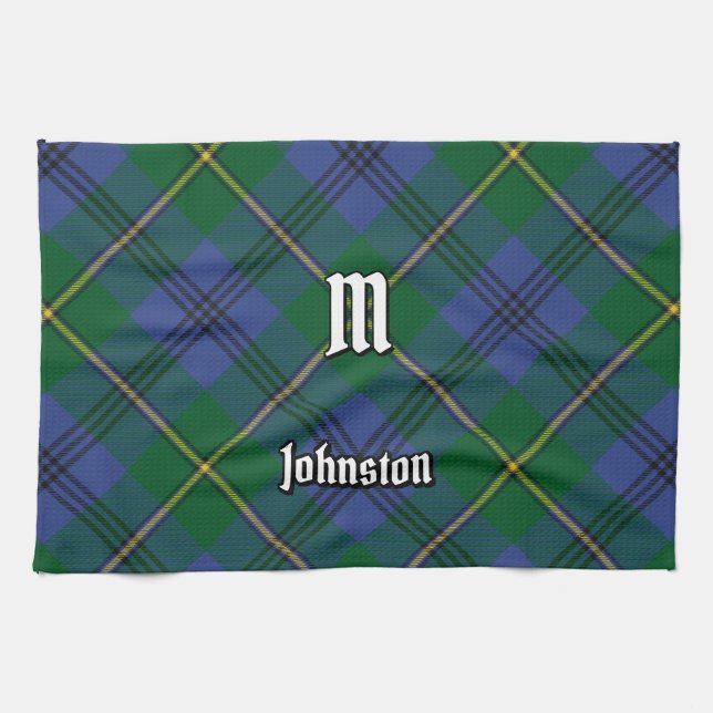 Clan Johnston Tartan Serviette de cuisine (Horizontal)