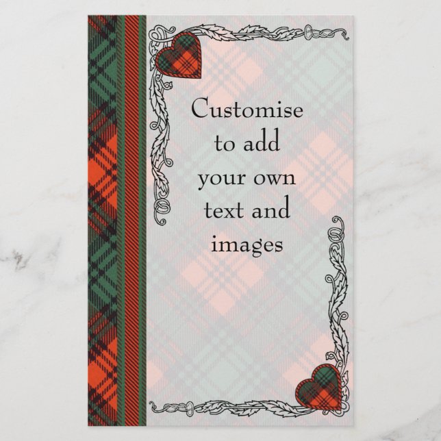 Clan Kerr Plaid Scottish tartan (Devant)