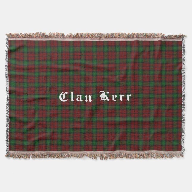 Clan Kerr Tartan Lancer la couverture (Devant)
