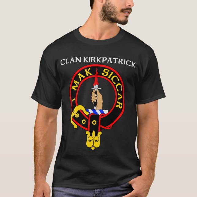 Clan Kirkpatrick "I make siccar" T-shirt Badge Rou (Devant)